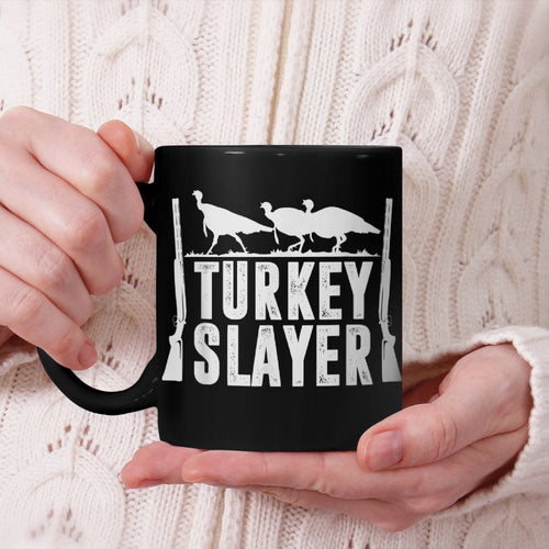 Turkey Slayer Upland Bird Hunting Gift For Bird Hunters Beverage Mug
