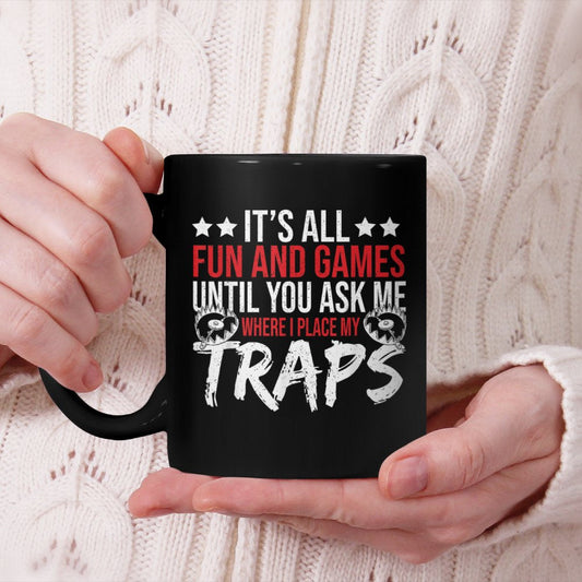 Trap Hunter Stuff Tools Trapping Gear Coyote Trapper Beverage Mug