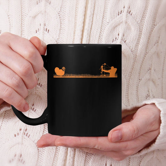 Turkey Bow hunt Compound Bow Hunting Graphic Hunter Beverage Mug