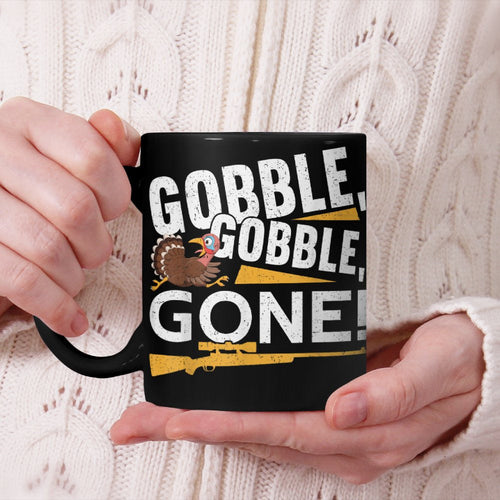 Gobble Gobble Gone! Funny Turkey Hunting T-Shirt 3
