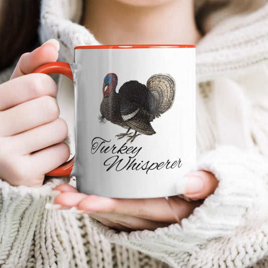 Turkey Whisperer Turkey Hunting Funny Turkey Lovers Farm Accent Mug