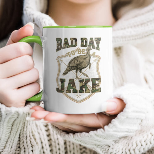 Bad Day to be a Jake Turkey Hunting Meme Funny Accent Mug